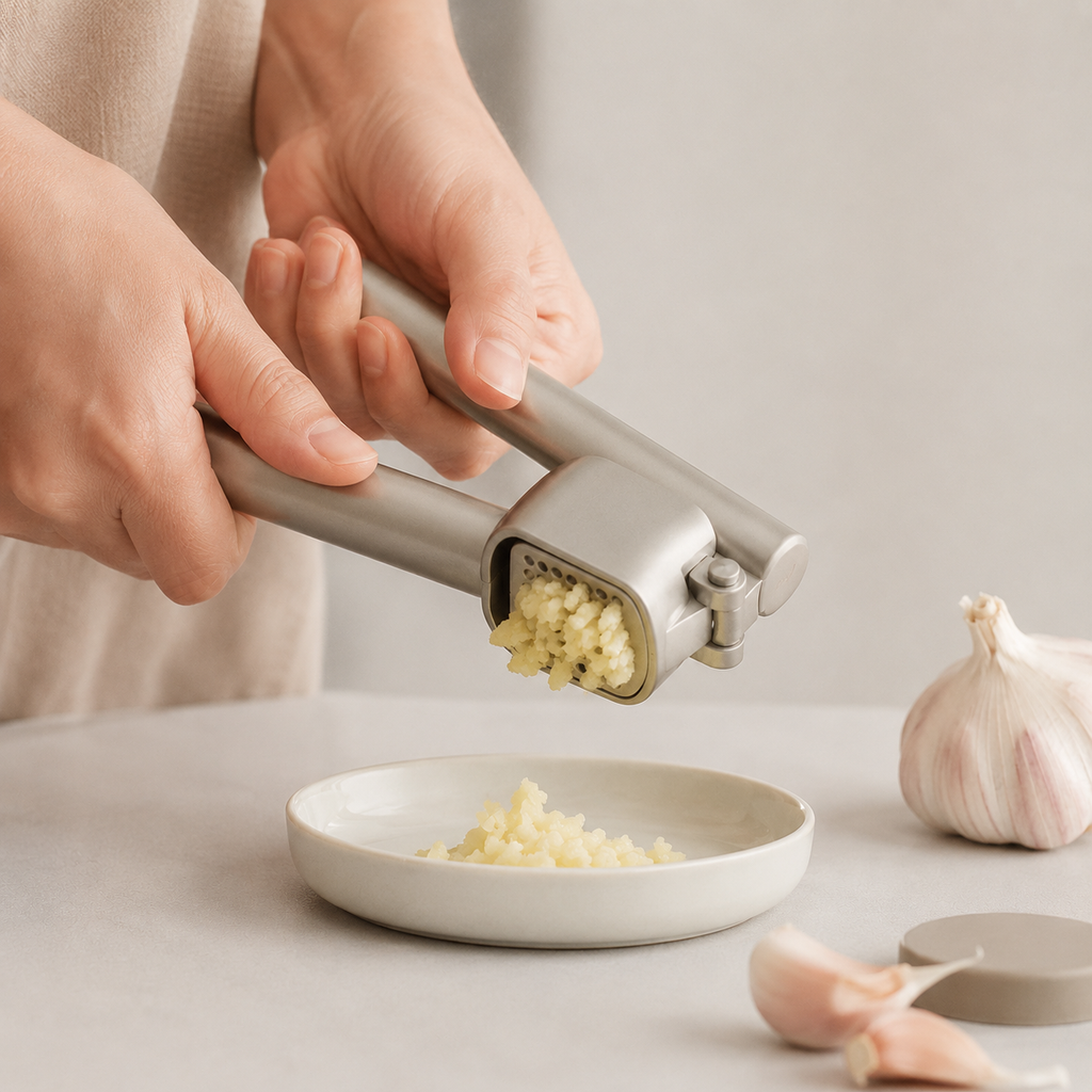 Thrivelea™ Premium Stainless Steel Garlic Press