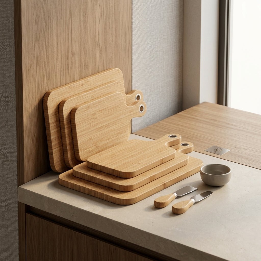Thrivelea™ Premium Bamboo Cutting Board Set