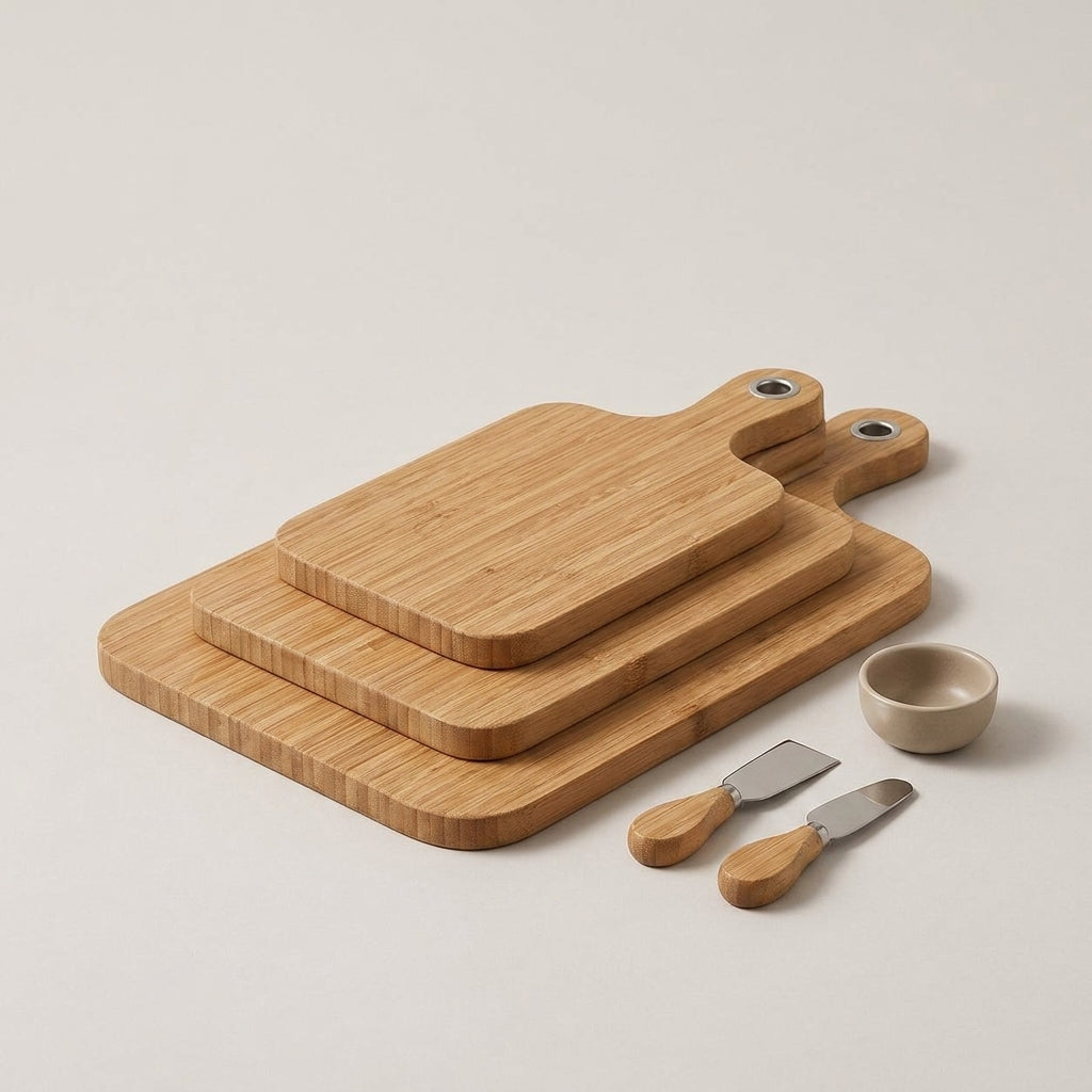 Thrivelea™ Premium Bamboo Cutting Board Set